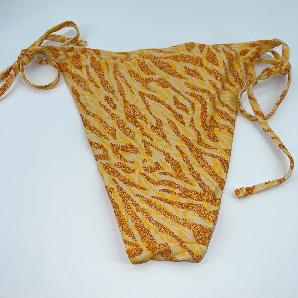 Aerie NWT Tie Cheekiest Bikini Bottom in Sea Salt size Large